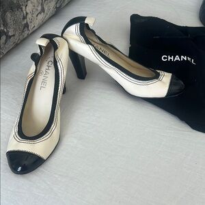 Chanel Black and White Women's Shoes